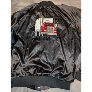 Vintage 90's Ryder Logistics Trucker Satin Bomber Jacket for John XL
